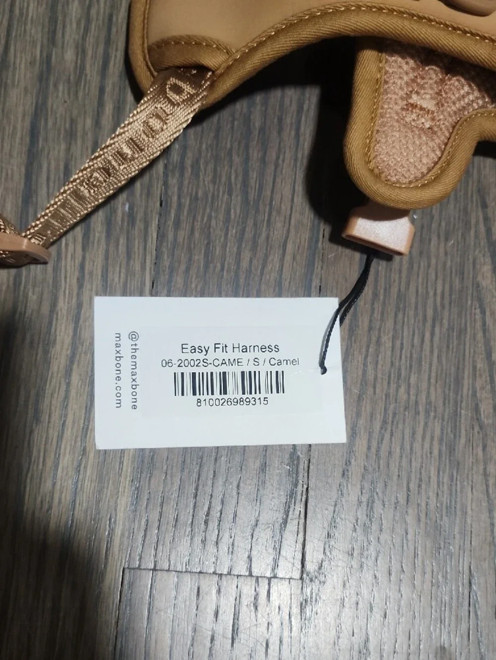 Max-Bone Tan Dog Harness